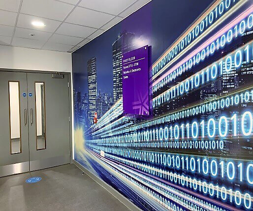 Crawley College wall graphics